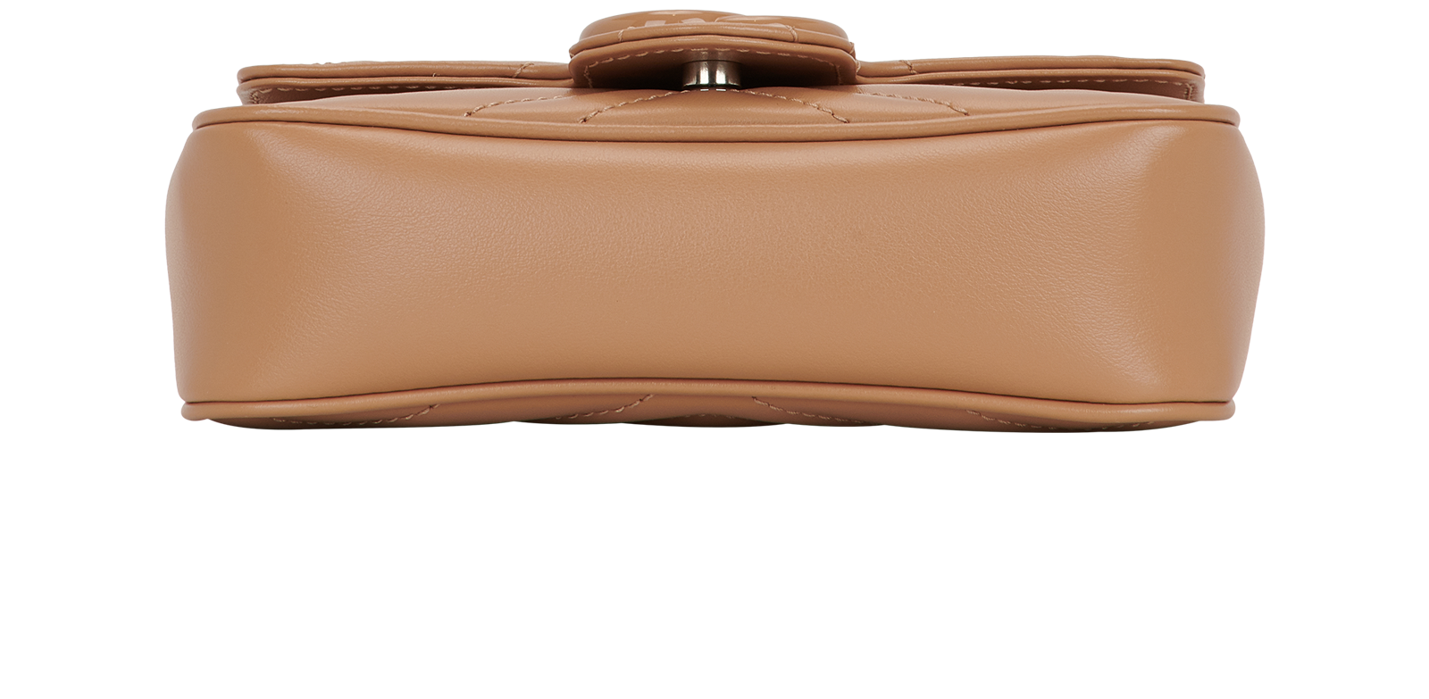 GG Marmont Matelasse Super Mini Camelia Bag, &pound;695, Handbags, Beige/Brown, Leather, Top view